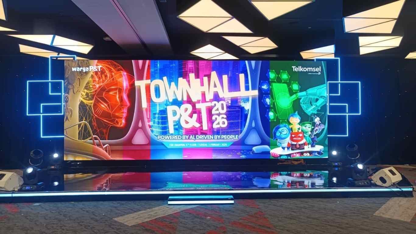 Contoh event korporat dengan layar LED
